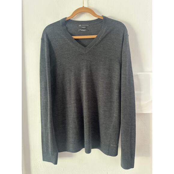 Armani Exchange 100% MERINO WOOL/ LAINE MERINO Sz L mint condition - Picture 1 of 6